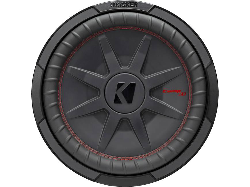 Kicker 48CWRT124 CompRT Series shallow-mount 12" subwoofer with dual 4-ohm voice coils
