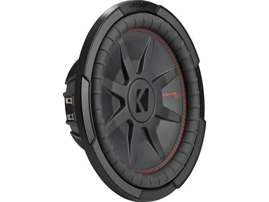 Kicker 48CWRT124 CompRT Series shallow-mount 12" subwoofer with dual 4-ohm voice coils