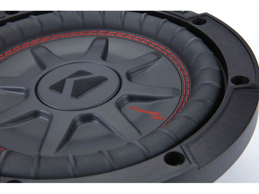 Kicker 48CWRT84 CompRT Series shallow-mount 8" subwoofer with dual 4-ohm voice coils