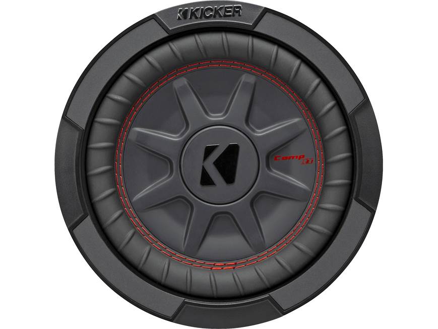 Kicker 48CWRT84 CompRT Series shallow-mount 8" subwoofer with dual 4-ohm voice coils