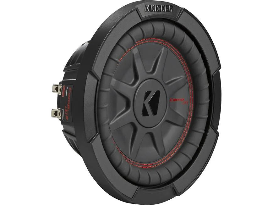 Kicker 48CWRT84 CompRT Series shallow-mount 8" subwoofer with dual 4-ohm voice coils