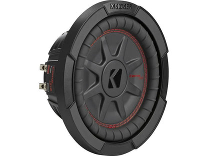 Kicker 48CWRT84 CompRT Series shallow-mount 8" subwoofer with dual 4-ohm voice coils