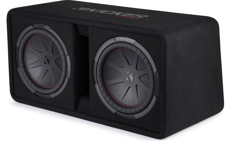 Kicker 48DCWR122 Ported enclosure with two 12" CompR® subwoofers