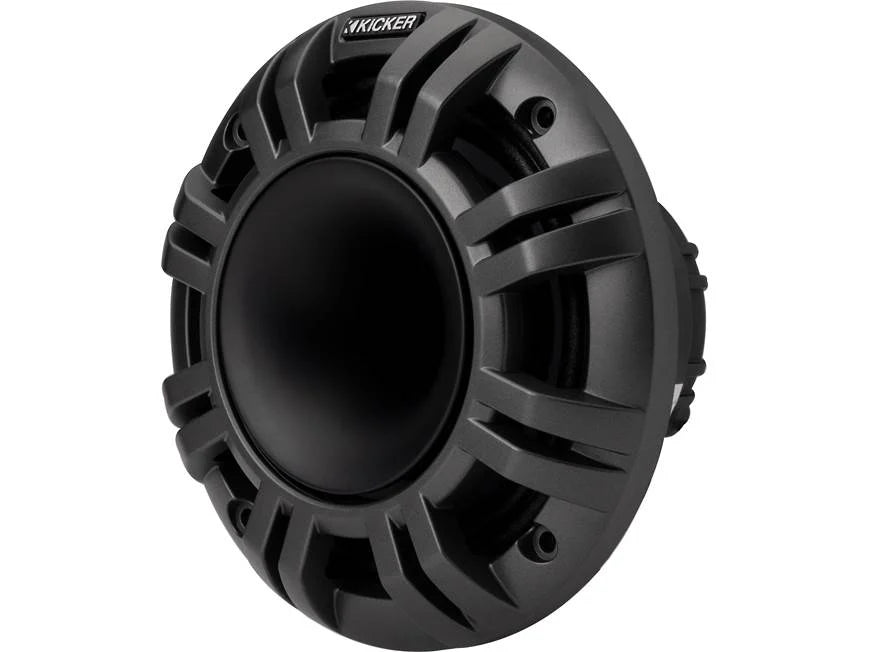 Kicker 48KMXL654 6-1/2" marine speakers with white and charcoal grilles