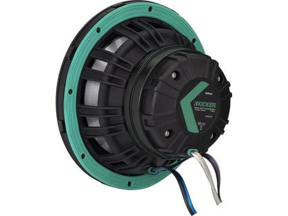 Kicker 48KMXL654 6-1/2" marine speakers with white and charcoal grilles