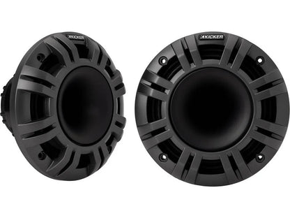 Kicker 48KMXL654 6-1/2" marine speakers with white and charcoal grilles