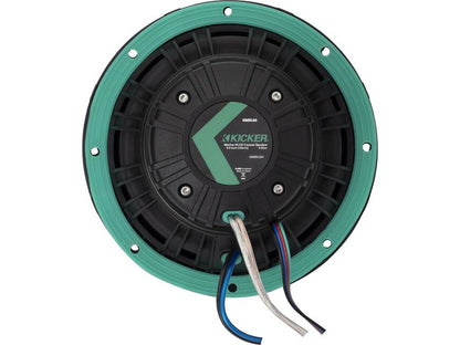 Kicker 48KMXL654 6-1/2" marine speakers with white and charcoal grilles