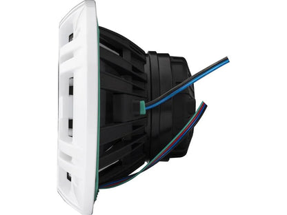 Kicker 48KMXL694 6"x9" LED marine speakers with white and charcoal grilles