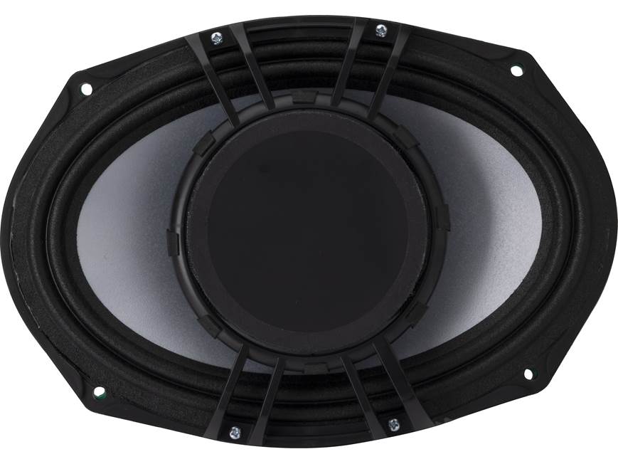 Kicker 48KMXL694 6"x9" LED marine speakers with white and charcoal grilles