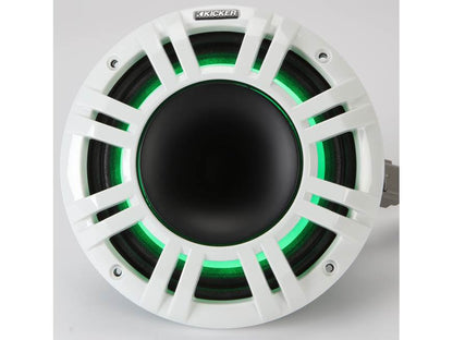 Kicker 48KMXL84 8" marine speakers with white and charcoal grilles