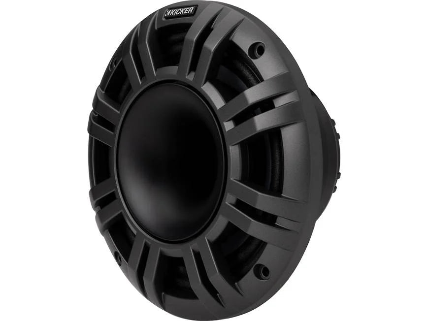 Kicker 48KMXL84 8" marine speakers with white and charcoal grilles