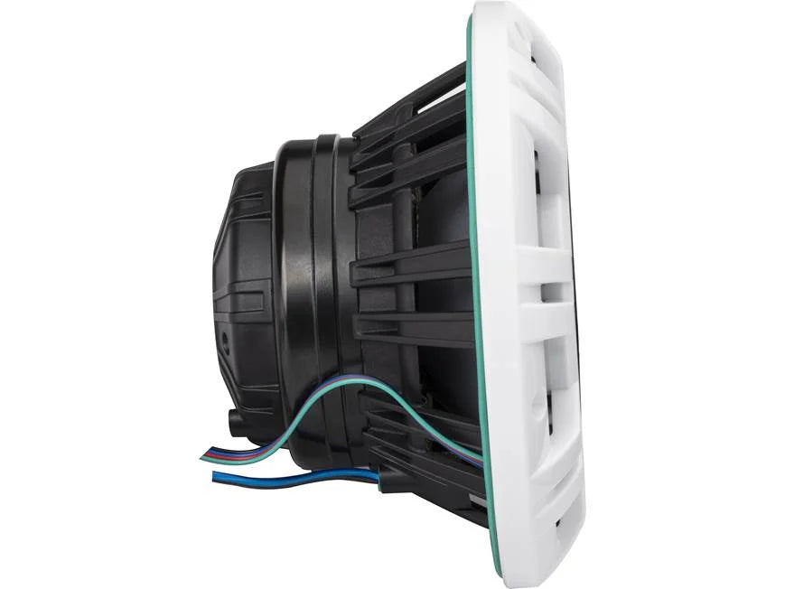 Kicker 48KMXL84 8" marine speakers with white and charcoal grilles