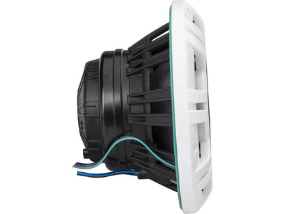 Kicker 48KMXL84 8" marine speakers with white and charcoal grilles