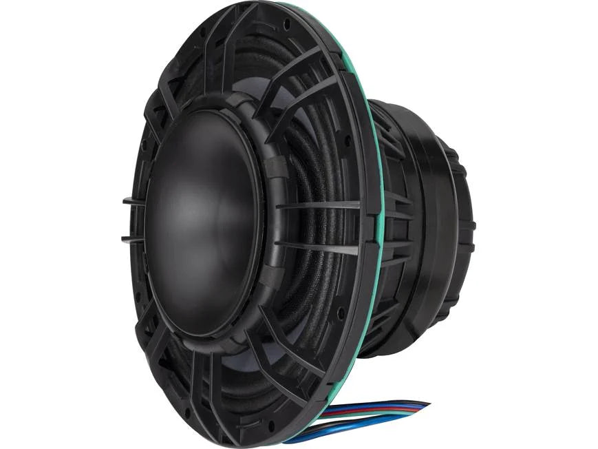 Kicker 48KMXL84 8" marine speakers with white and charcoal grilles