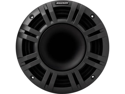 Kicker 48KMXL84 8" marine speakers with white and charcoal grilles