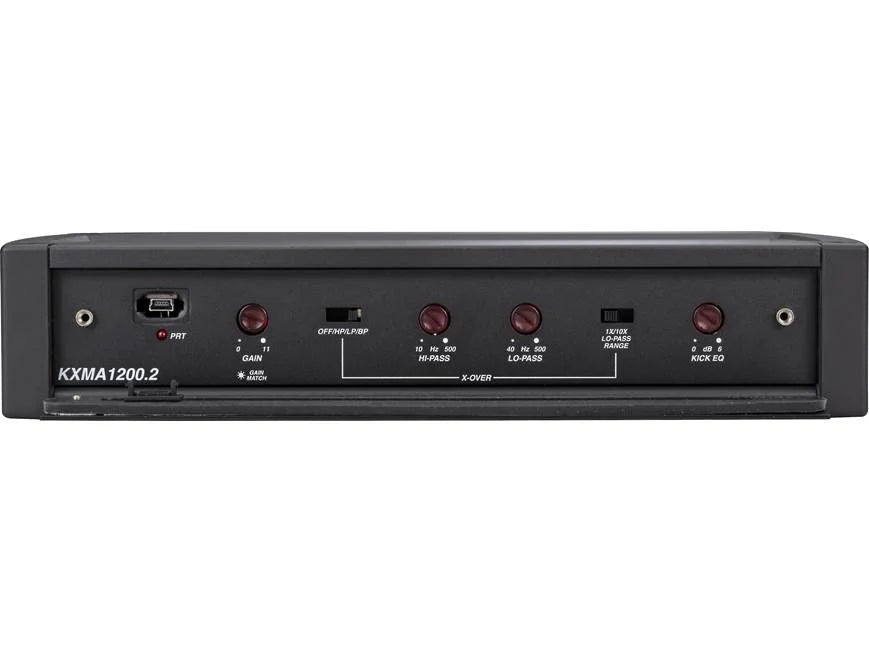 Kicker 48KXMA1200.2 2-channel marine amplifier — 300 watts RMS x 2