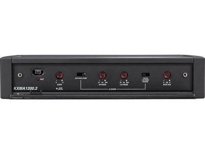 Kicker 48KXMA1200.2 2-channel marine amplifier — 300 watts RMS x 2