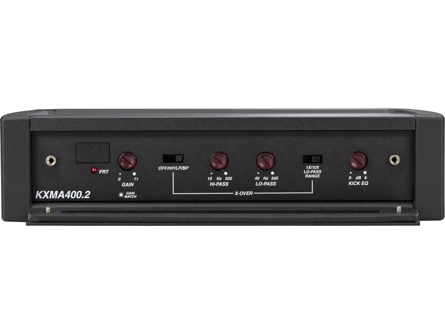 Kicker 48KXMA400.2 2-channel marine amplifier — 100 watts RMS x 2