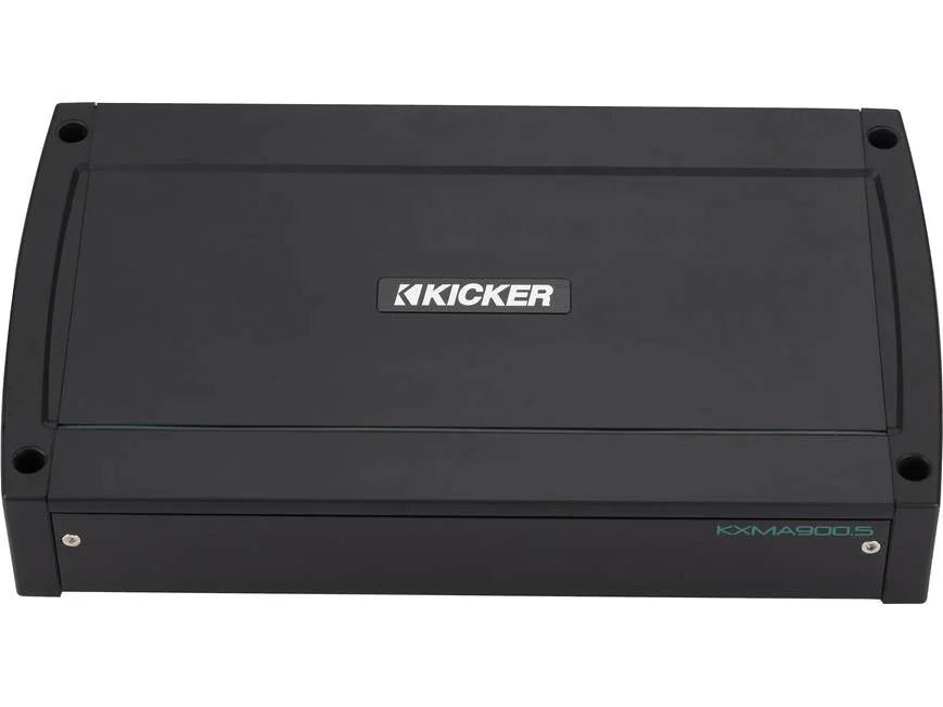 Kicker 48KXMA900.5 KXMA Series 5-channel marine amplifier — 75 watts RMS x 4 at 4 ohms + 400 watts RMS x 1 at 2 ohms