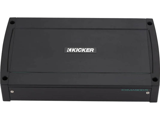 Kicker 48KXMA900.5 KXMA Series 5-channel marine amplifier — 75 watts RMS x 4 at 4 ohms + 400 watts RMS x 1 at 2 ohms