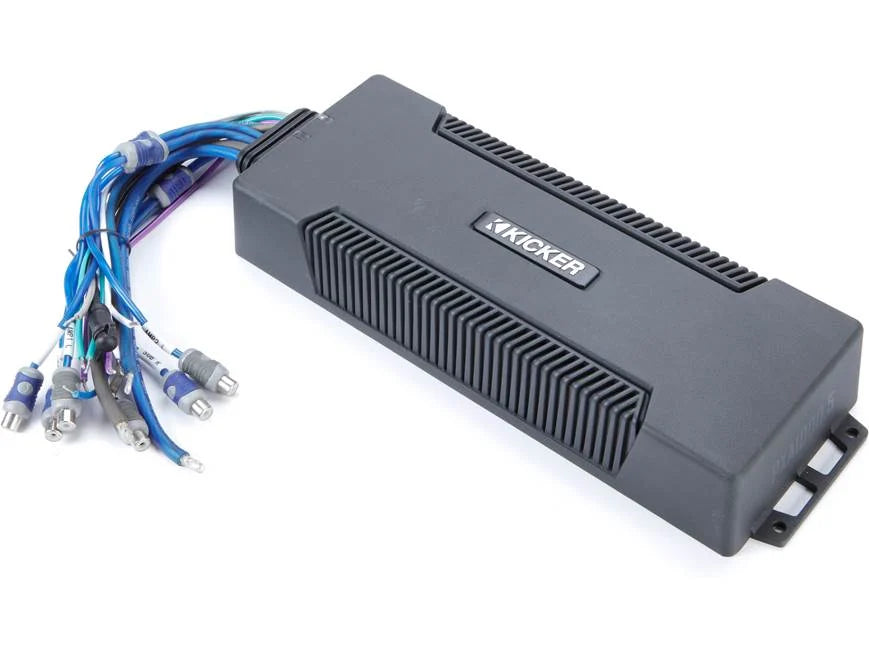 Kicker 48PXA1000.5 5-channel powersports/marine amplifier — 100 watts RMS x 4 at 4 ohms + 600 watts RMS x 1 at 1 ohm