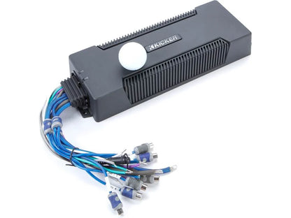 Kicker 48PXA1000.5 5-channel powersports/marine amplifier — 100 watts RMS x 4 at 4 ohms + 600 watts RMS x 1 at 1 ohm