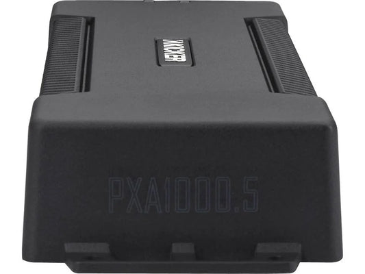 Kicker 48PXA1000.5 5-channel powersports/marine amplifier — 100 watts RMS x 4 at 4 ohms + 600 watts RMS x 1 at 1 ohm