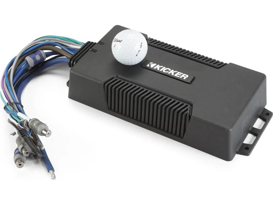 Kicker 48PXA400.4 4-channel powersports/marine amplifier — 100 watts RMS x 4
