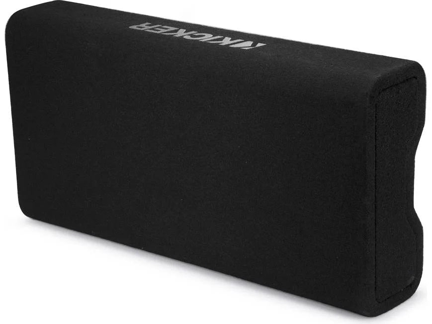 Kicker 48TRTP102 Sealed downward-firing enclosure with CompRT® 10" shallow-mount subwoofer and passive radiator