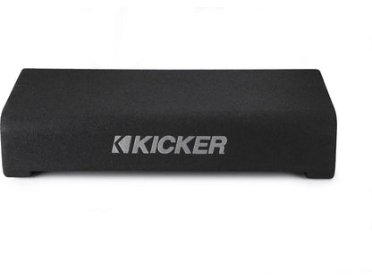 Kicker 48TRTP102 Sealed downward-firing enclosure with CompRT® 10" shallow-mount subwoofer and passive radiator