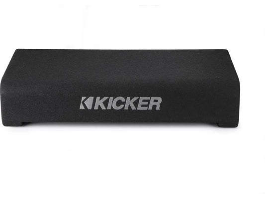 Kicker 48TRTP102 Sealed downward-firing enclosure with CompRT® 10" shallow-mount subwoofer and passive radiator