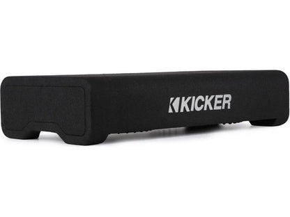Kicker 48TRTP122 Sealed downward-firing enclosure with CompRT® 12" shallow-mount subwoofer and passive radiator
