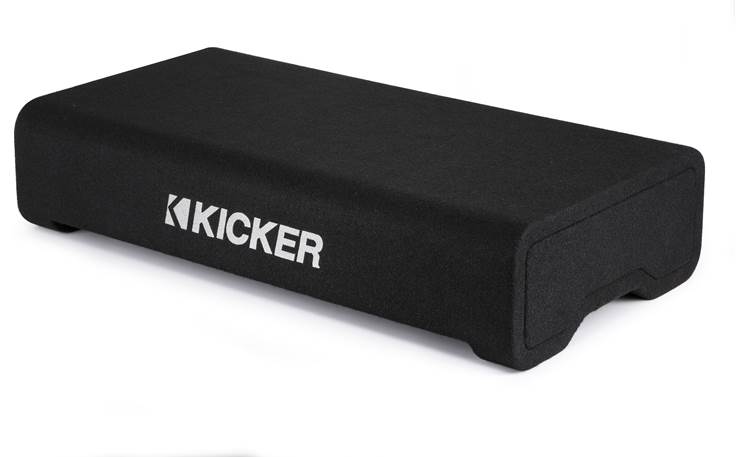 Kicker 48TRTP122 Sealed downward-firing enclosure with CompRT® 12" shallow-mount subwoofer and passive radiator