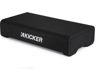 Kicker 48TRTP122 Sealed downward-firing enclosure with CompRT® 12" shallow-mount subwoofer and passive radiator