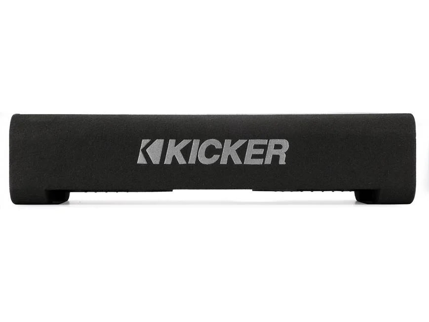 Kicker 48TRTP82 Sealed downward-firing enclosure with CompRT® 8" shallow-mount subwoofer and passive radiator