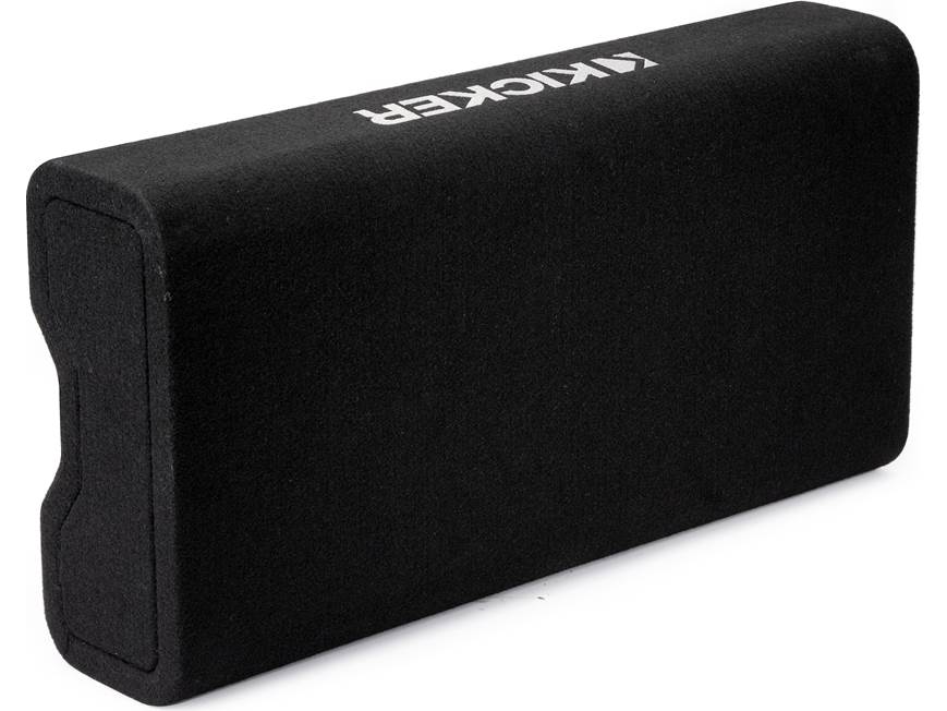 Kicker 48TRTP82 Sealed downward-firing enclosure with CompRT® 8" shallow-mount subwoofer and passive radiator