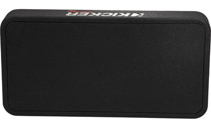 Kicker 48TCWRT102 Truck-style sealed enclosure with single 10" CompRT® 2-ohm subwoofer and passive radiator