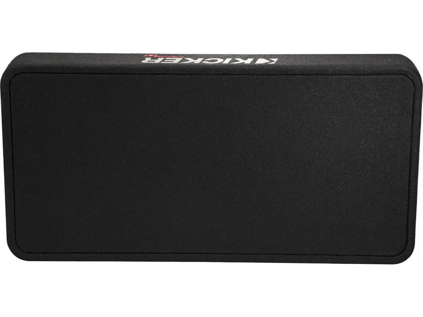 Kicker 48TCWRT122 Truck-style sealed enclosure with single 12" CompRT® 2-ohm subwoofer and passive radiator