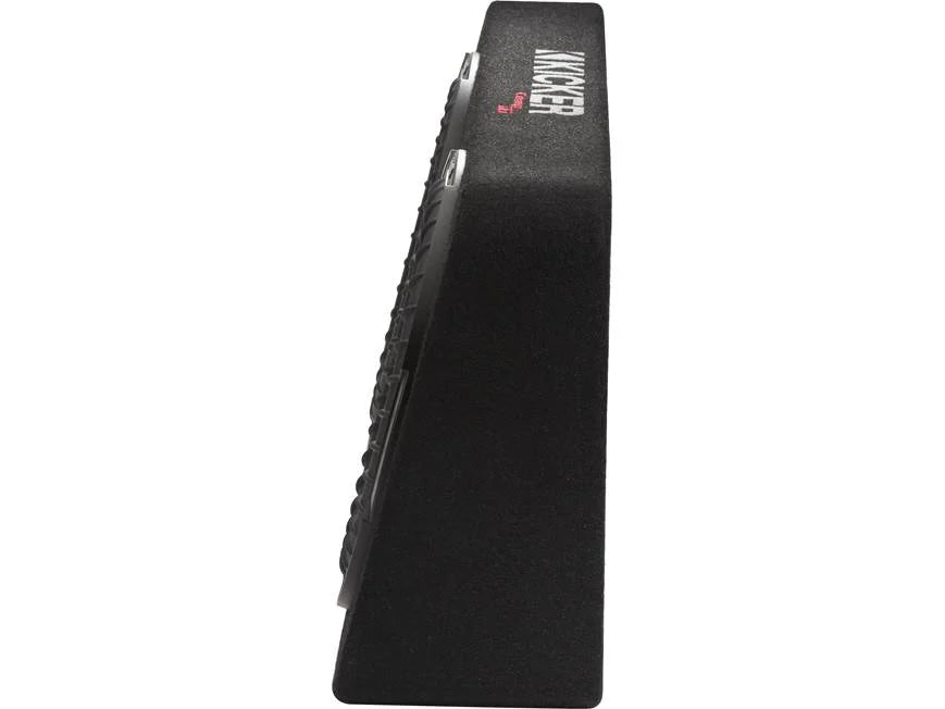 Kicker 48TCWRT122 Truck-style sealed enclosure with single 12" CompRT® 2-ohm subwoofer and passive radiator