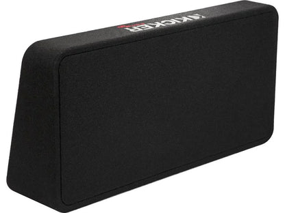 Kicker 48TCWRT122 Truck-style sealed enclosure with single 12" CompRT® 2-ohm subwoofer and passive radiator