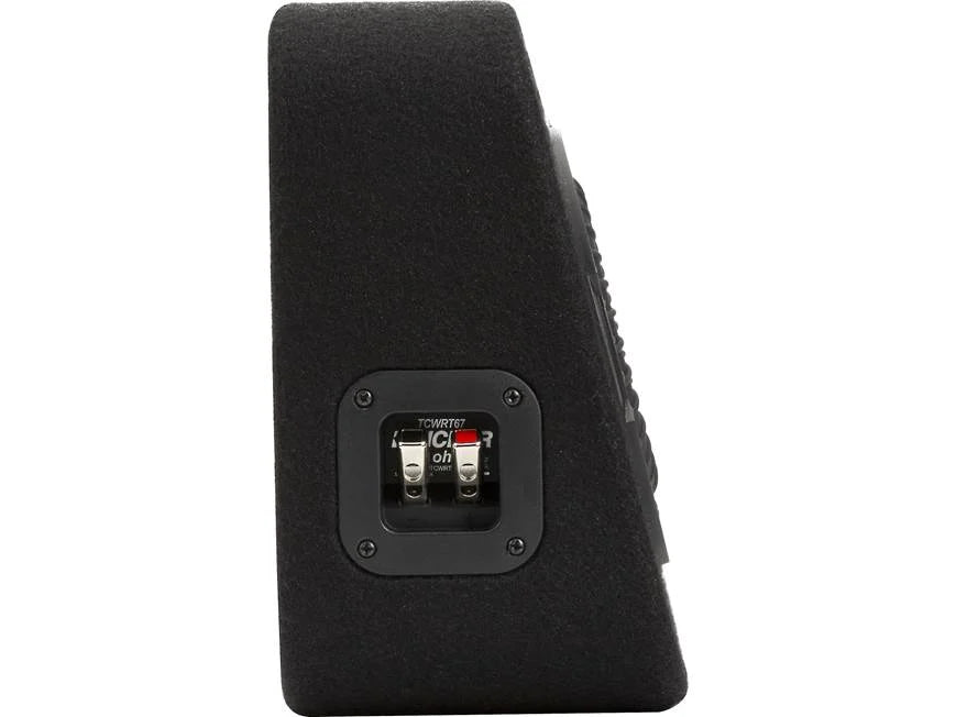 Kicker 48TCWRT672 Truck-style sealed enclosure with single 6-3/4" CompRT® 2-ohm subwoofer and passive radiator