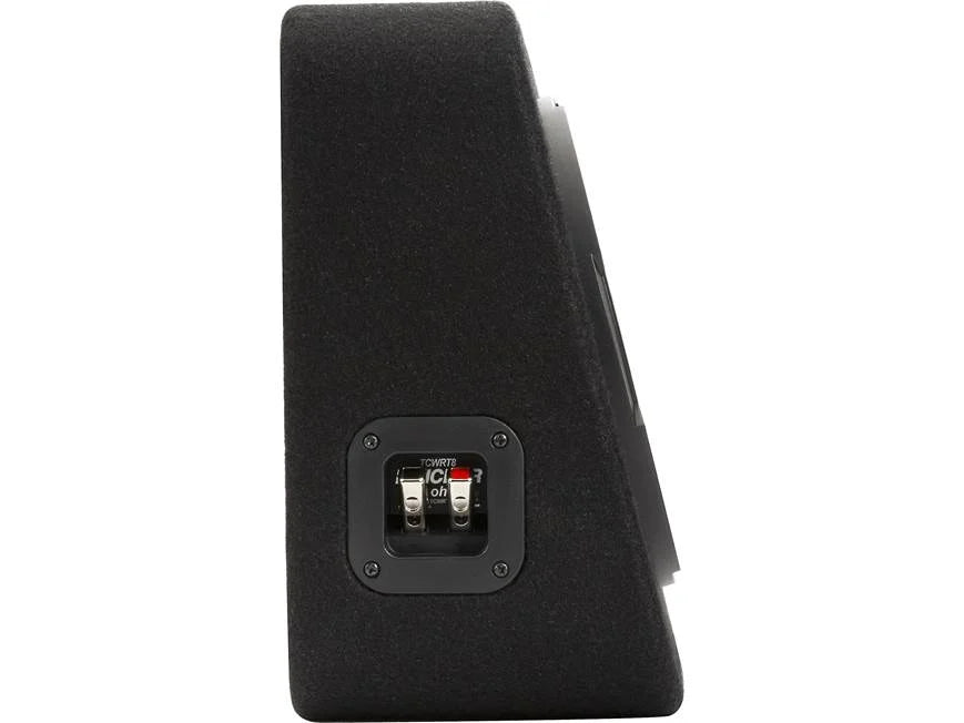 Kicker 48TCWRT82 Truck-style sealed enclosure with single 8" CompRT® subwoofer and passive radiator