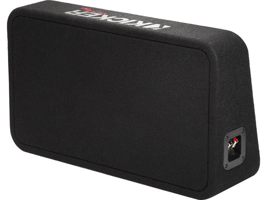 Kicker 48TCWRT82 Truck-style sealed enclosure with single 8" CompRT® subwoofer and passive radiator