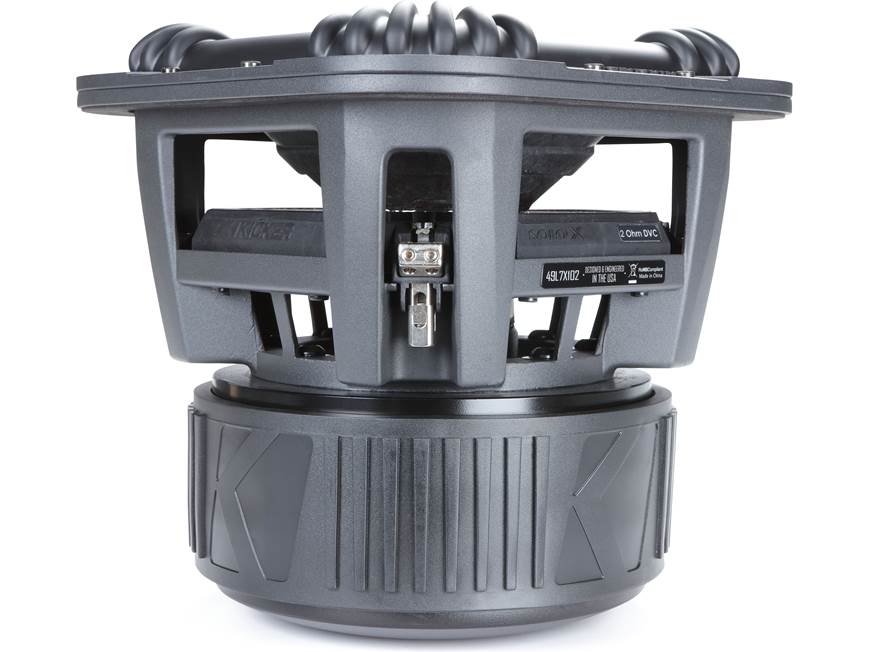 Kicker 49L7X102 SoloX L7X 10" dual 2-ohm voice coil component subwoofer
