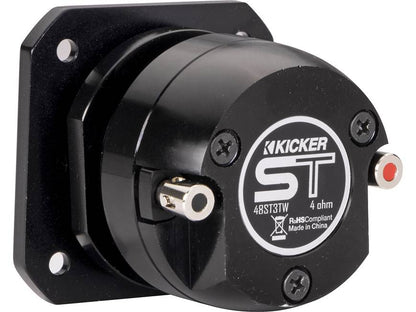 Kicker 49ST3TW ST-Series single 1" aluminum dome bullet tweeter — designed for SPL-level competition