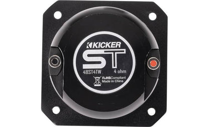 Kicker 49ST4TW ST-Series single 1-1/2" aluminum dome bullet tweeter — designed for SPL-level competition