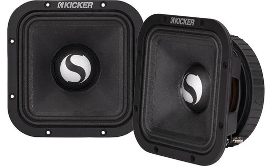 Kicker 49ST7MR4 ST-Series 7" midrange speakers (4-ohm) — designed for SPL-level competition