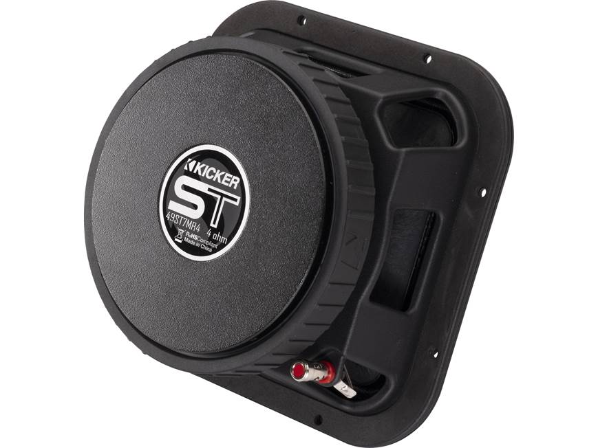 Kicker 49ST7MR4 ST-Series 7" midrange speakers (4-ohm) — designed for SPL-level competition