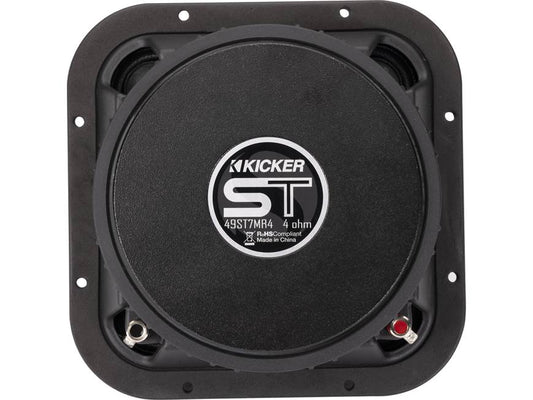 Kicker 49ST7MR4 ST-Series 7" midrange speakers (4-ohm) — designed for SPL-level competition
