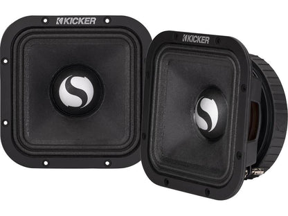 Kicker 49ST7MR8 ST-Series 7" midrange speakers (8-ohm) — designed for SPL-level competition